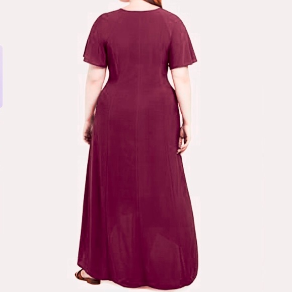 HIGH LOW HEM GROMMET DRESS - Picture 2 of 4